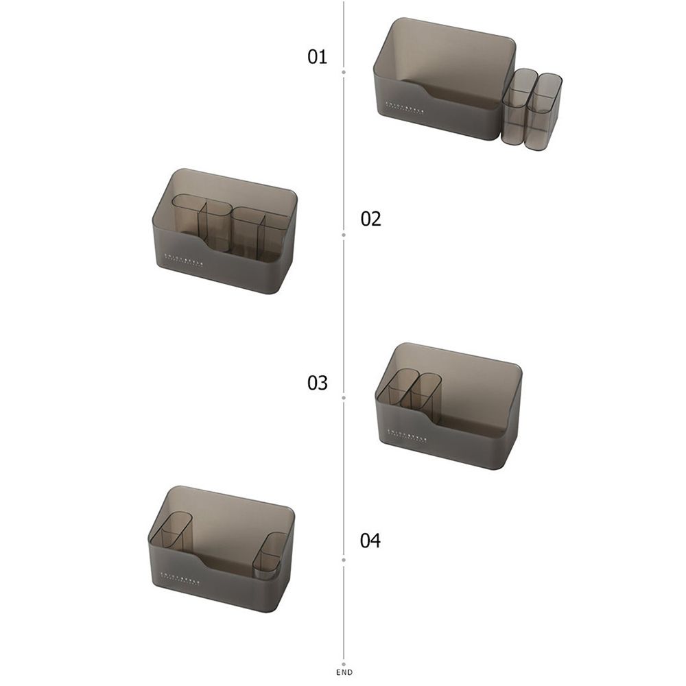 Plastikowy Organizer kuferek na kosmetyki Organizer na kosmetyki ambona makijaż pojemnik na biżuterię pilot rozmaitości pojemnik