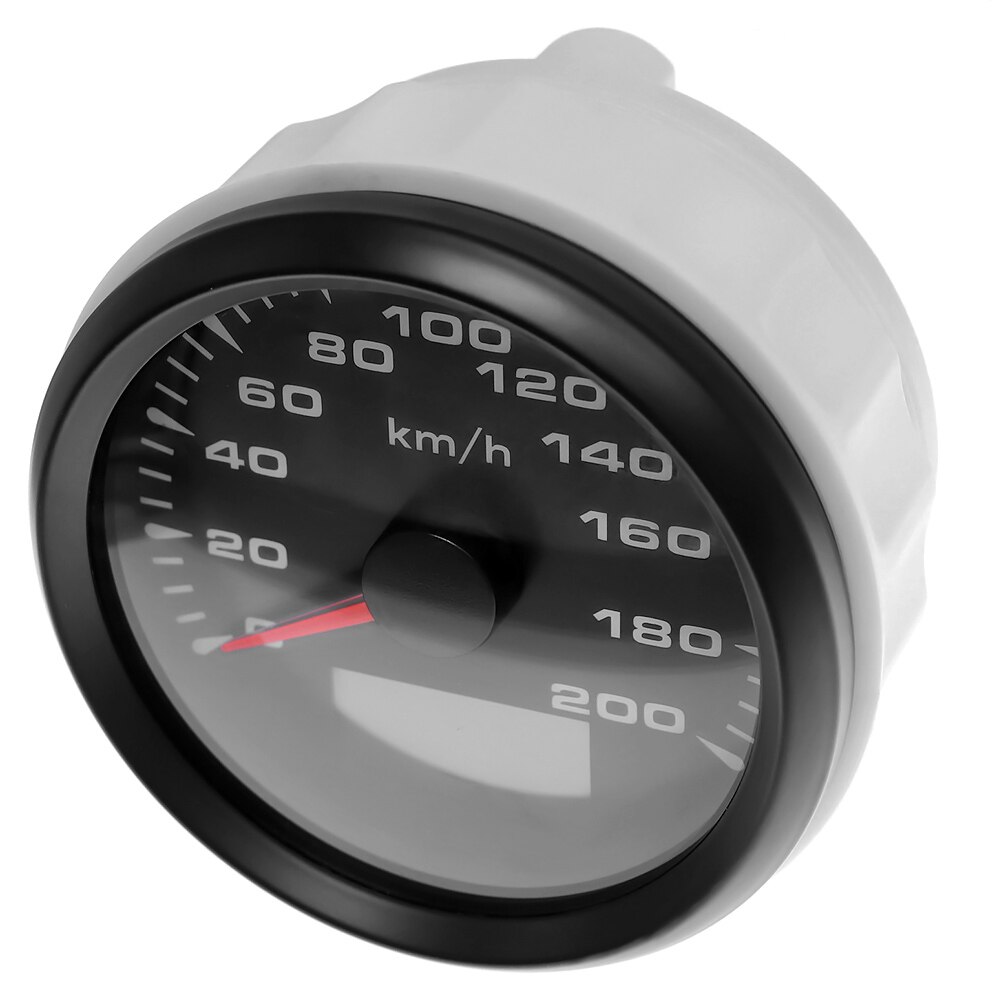 85 Mm Gps Snelheidsmeters 0-200 Km/h Waterdichte Gps Snelheid Kilometerteller Meters Trip Meter Voor Auto Vrachtwagen Motorfiets 9 -32V 8 Kleur Licht