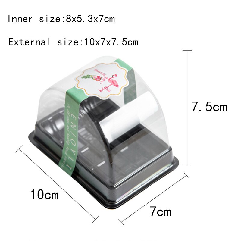 100 sztuk plastikowe przezroczyste pudełko jajko żółtko ptyś pojemnik ciastko księżycowe opakowanie pudełko ciasto Christmas impreza pojemnik robić przechowywania: 100szt