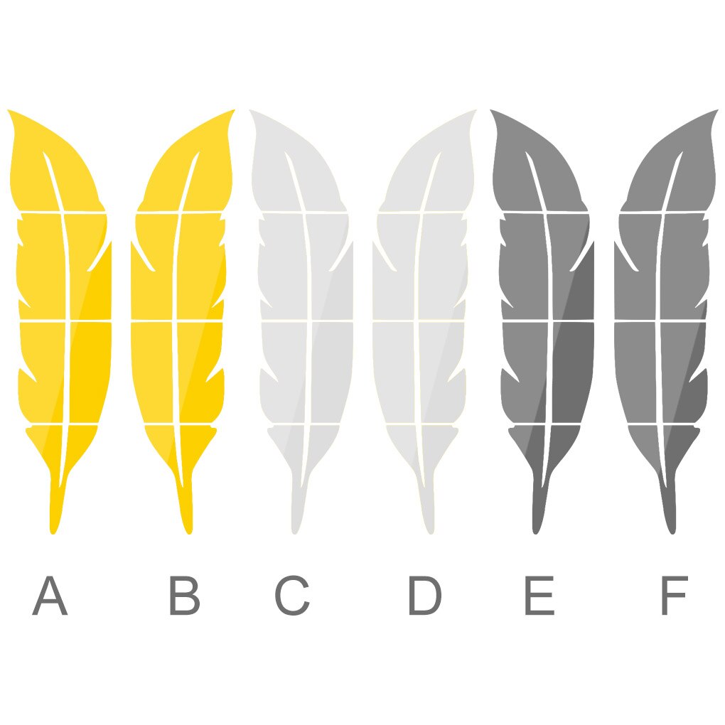 Muursticker spiegel plakkend 3d acryl waterdichte veren muursticker voor thuis slaapkamer muurdecoratie