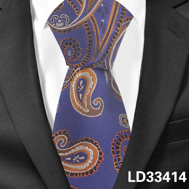 Stripete slips for menn kvinner jacquard floral hals slips for bryllup business dresser magert slips slank menn slips gravatas: Ld33414