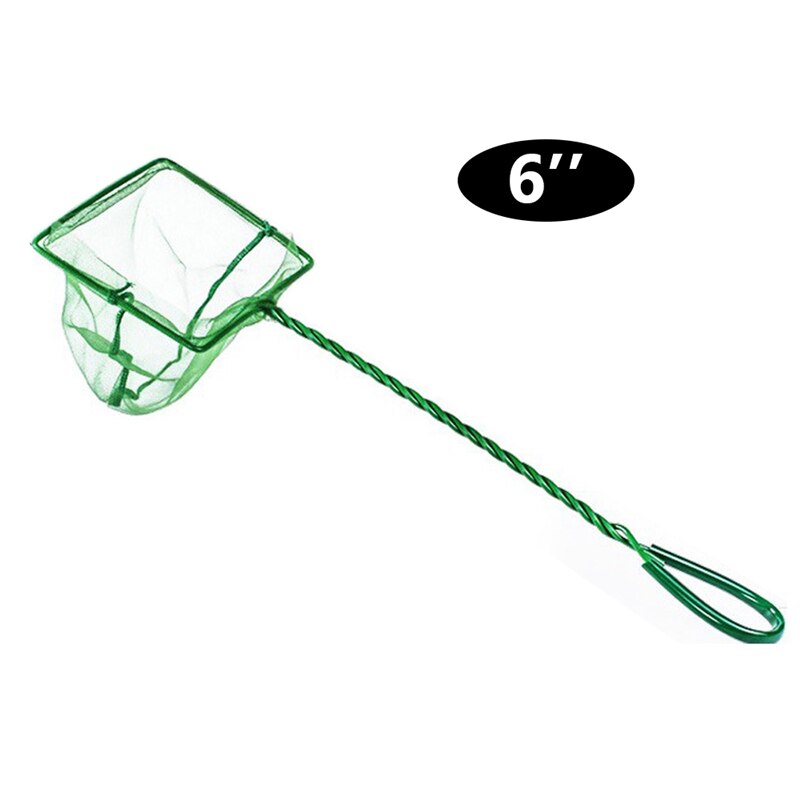 Aquarium Net Fish Tank Net Round Square Fish Fishing Aquarium Copy Net Aquarium Accessories Fishing Net Green: G310848A