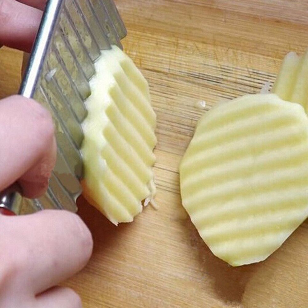 Snijden Aardappel Cutter Keuken Gadget Golvende Randen Groente