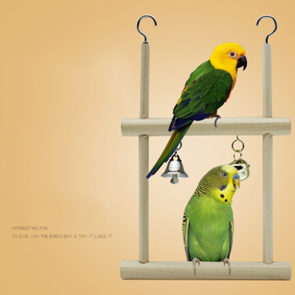 Bird Toys Parrot Toys Bird Parrot Climb Bite Toy Swing Cage Hanging Bell Cockatiel Parakeet Toys vogel speelgoed для попугаев