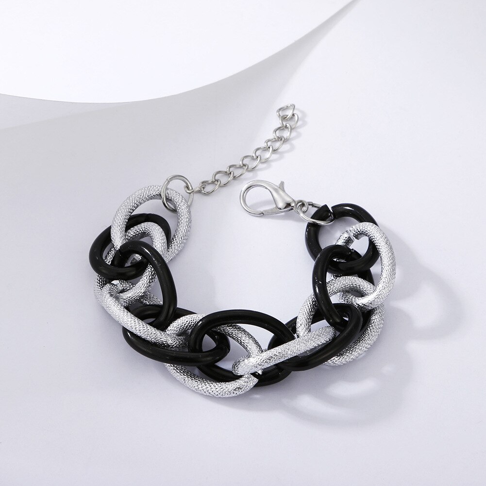 Vintage Luipaard Metalen Hars Acryl Ketting Armbanden Voor Vrouwen Punk Chunky Armband Vrouwelijke Sieraden: 5