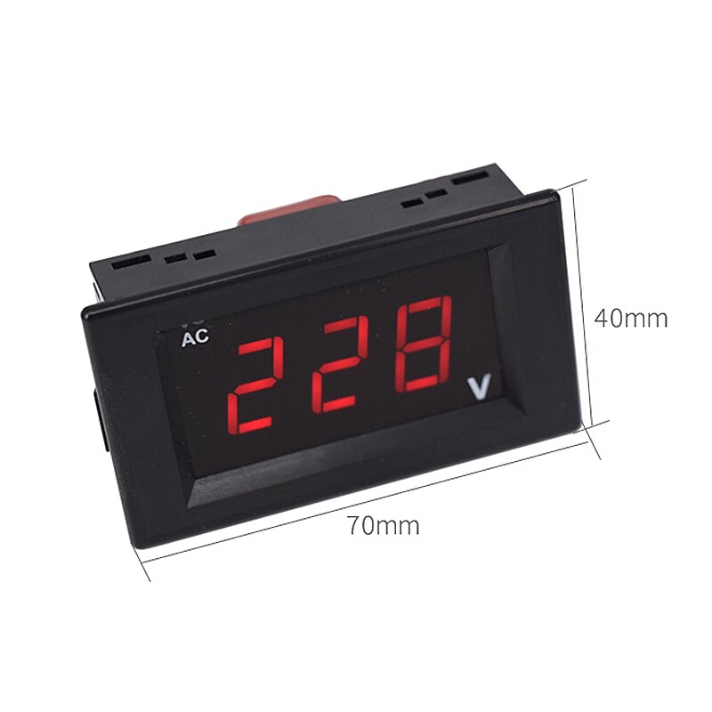 high-precision AC AC voltmeter with digital display, 220V single-phase three-phase 380V LED Вольтметр переменного тока