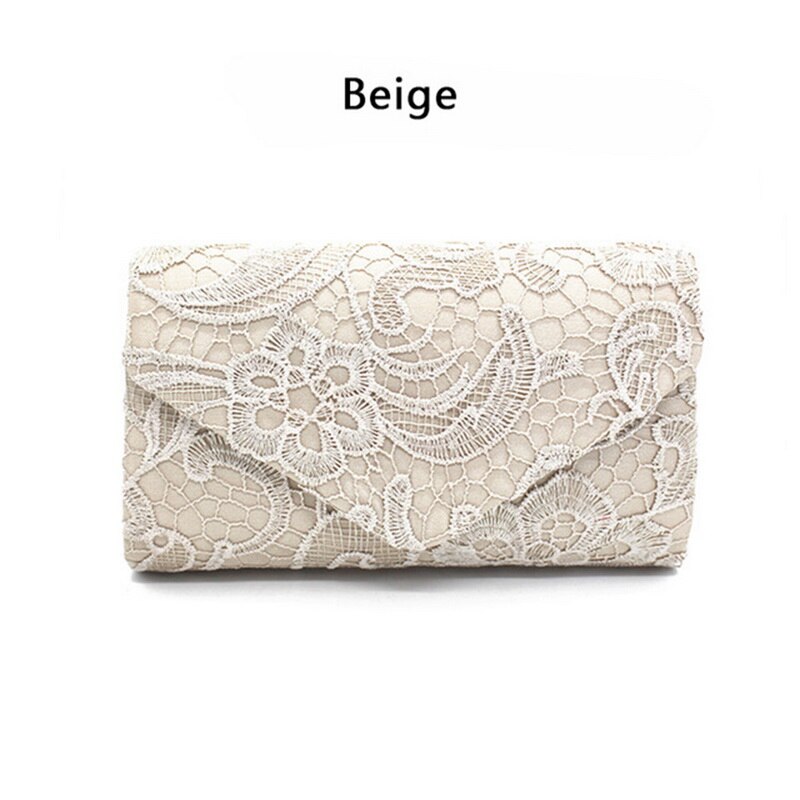 Litthing Klassieke Stijl Vrouwen Handtassen Solid Koppelingen Mooie Meisje Handtassen Voor Dame Zakken: Beige