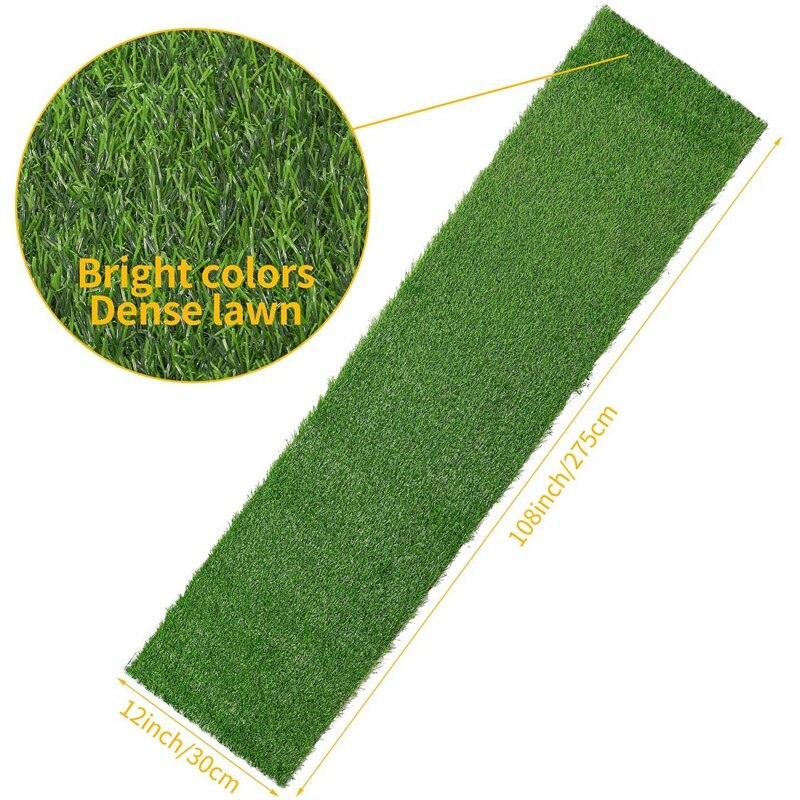 Artificial Grass Table Runners Carpet Roll Synthetic Grass Table Runner 12 x 108 Inch Grass Tabletop Decoration