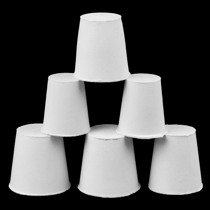 2 Pcs White Silicone Rubber Plug Stopper With Hole Airlock Bubbler Valve Wine Brew Silicone Plug Rubber Stopper