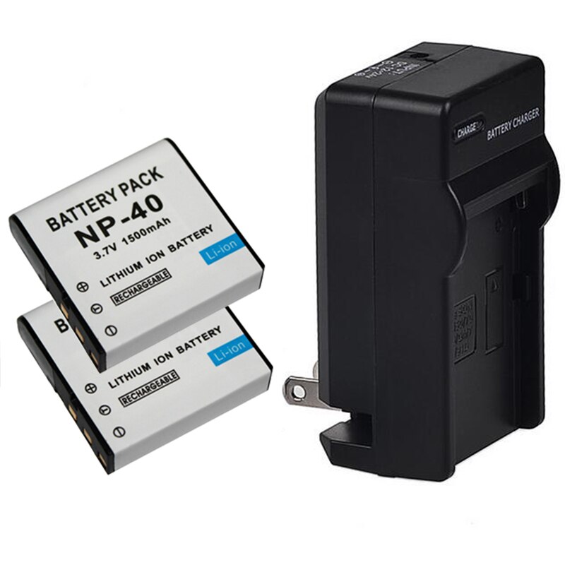 1500 mah NP-40 CNP-40 Digitale Camera Batterij voor Casio EX-Z30/Z40/Z50/Z55/Z57/Z750 EX-P505/P600/P700 PM200 Batterij met Lader
