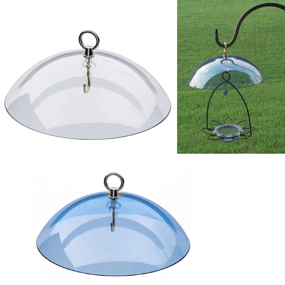 Hanging Bird Feeder Protective Cover Hummingbird Feeder Rain Cover Protection Mealworm Feeder Baffle for Home