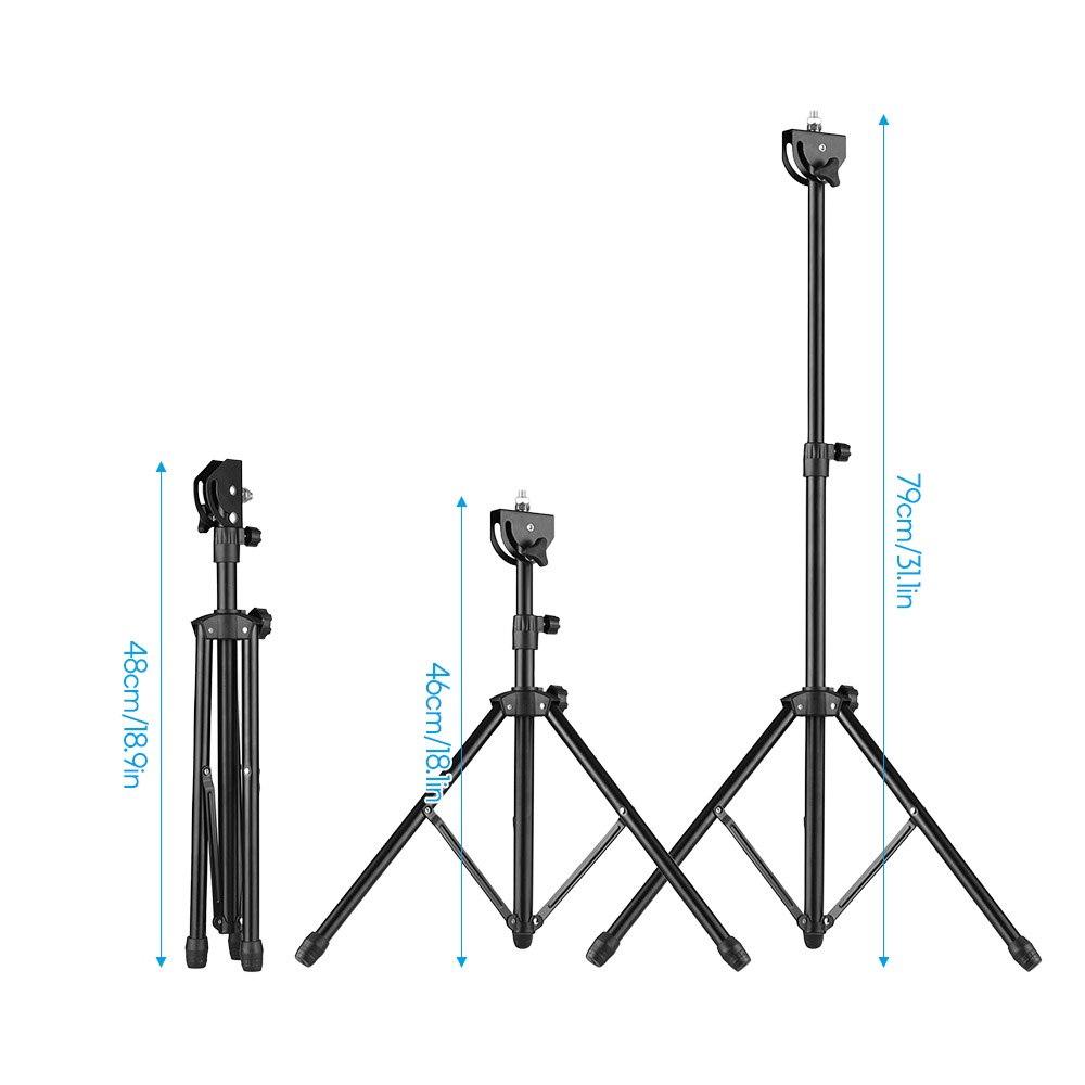 Trumplatta metallstativ 8mm skruvkopplingar 46cm-79cm justerbar höjd för 8-10 tums övningsplatta för trumman med bärväska