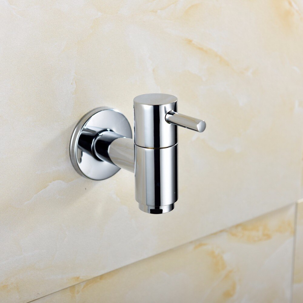 Brass Bibcock Chrome Wall mounted Washing Machine Faucet Bath Toilet Mop Pool Taps Angle valve for Washing machine
