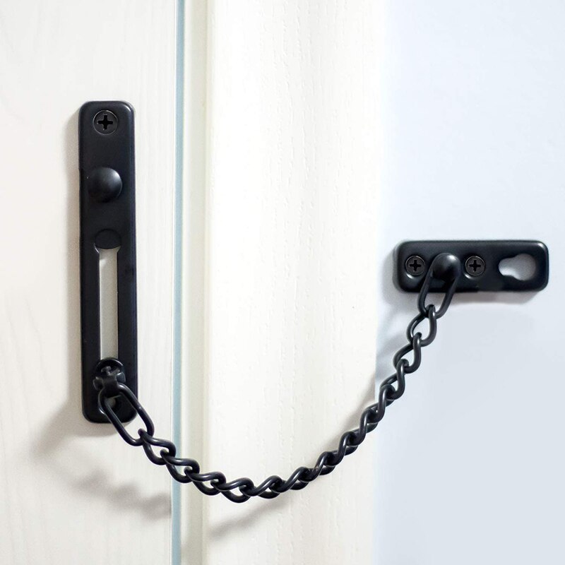1 pc tyverisikring rustfrit stål hjem dør kæde lås sikkerhed vagt sikkerhed lås sikkerhed begrænser værktøj hardware til hjemmedøren