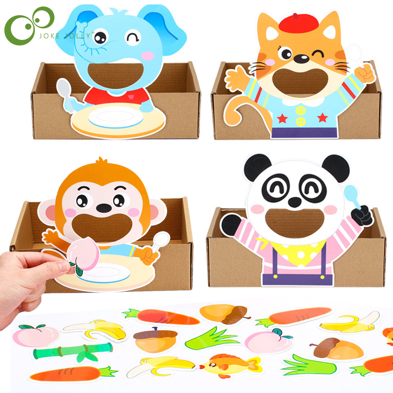 Kindergarten Activity Area Corner Toys Mathematics Play Teaching Aids Feeding Animals Handmade Educational Aids WYW