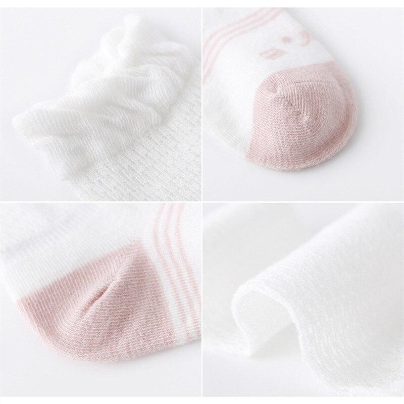 Calzini estivi sottili in cotone per bambini calzini in cotone traspirante a rete calzini per bambini traspiranti scaldamuscoli calzini per bambini per bambini 0-3Y