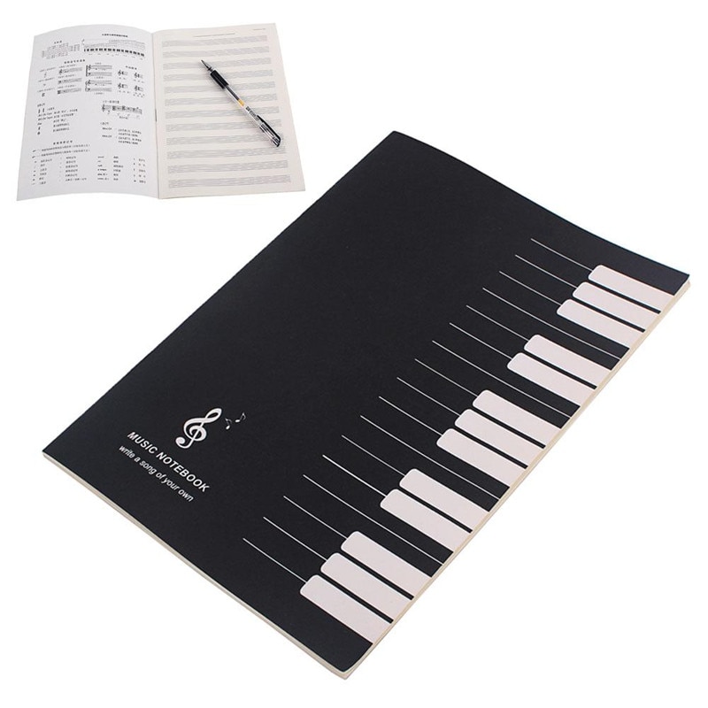 32 Pages Music Notes Stave Writing Drawing Record Paper Notebook Musician Tool School Office Class Supplies Note Book