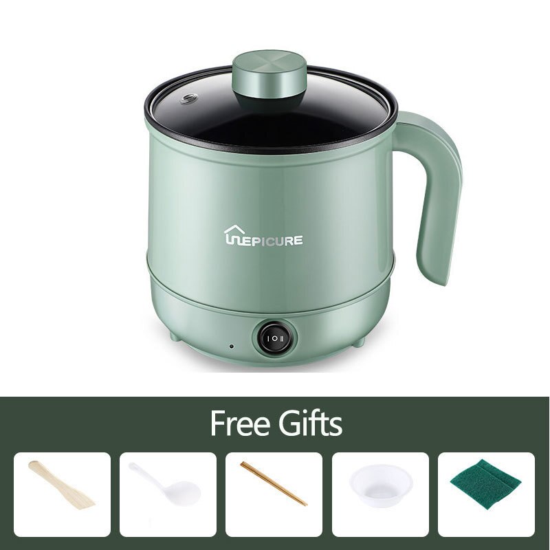 Electric Cooker Multi Rice Cooker Non-stick Pan 110V/220V Samll Pot Household Cooking Machine US/EU Plug: Standard Green-1 / US