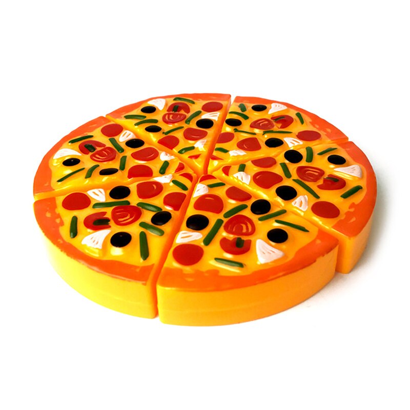 16*16 Cm Mini Voedsel Nep Pizza Speelgoed Kids Pretend Play Snijden Plastic Verjaardagstaart Set Goederen Voor Meisjes jongens Keuken Partij Speelgoed