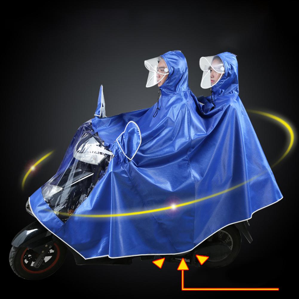 Utomhuscykel motorcykelförare regnrock dubbel människor poncho förtjockning poncho 5xl regnkläder