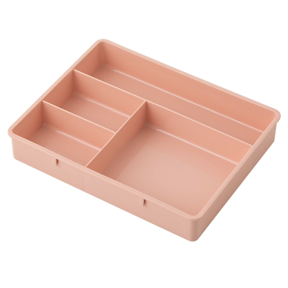 Divide Drawer Organizers Home Office Desk Desktop Accessories Stationery Organizer for Cosmetics Compartment Drawers Storage Box: Yellow