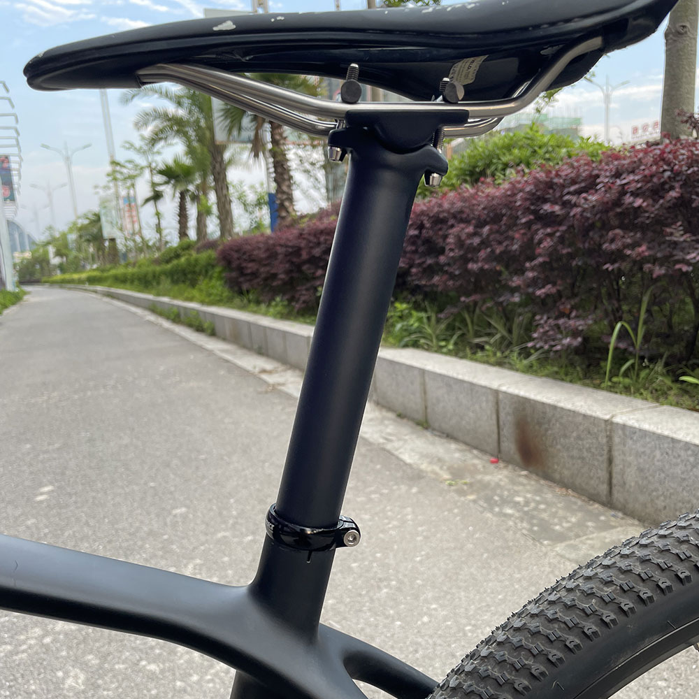 ELITA ONE Carbon Seat Post 27.2/30.9/31.6mm MTB/Road Biike Carbon Fiber Seatpost Titanium Screws Light 130g Seat Tube