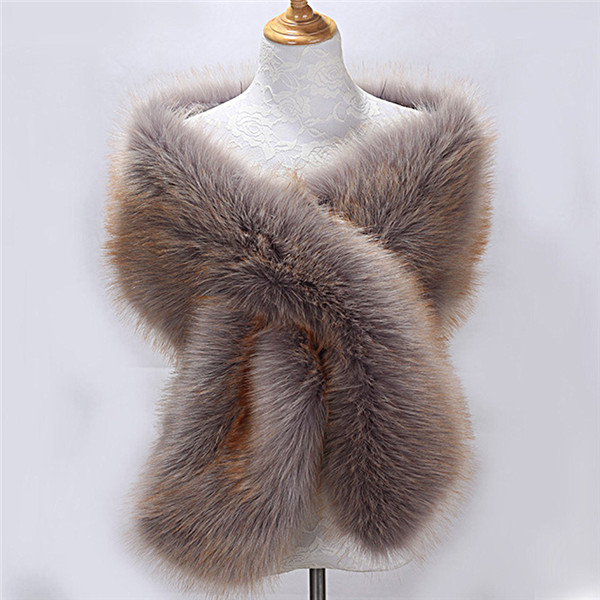 Bont Faux Winter Bolero Vrouwen Bruids Sjaal Bruiloft Cape In Voorraad Mantels Jas Jas Voor Avondfeest: 12