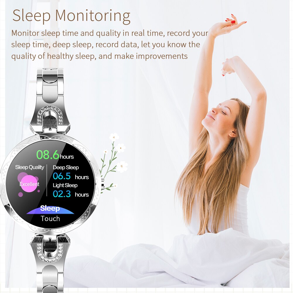 Woman Smart Watch Bracelet Girl Heart rate Blood Pressure Sleep detection Pedometer IP67 Waterproof Smartwatch