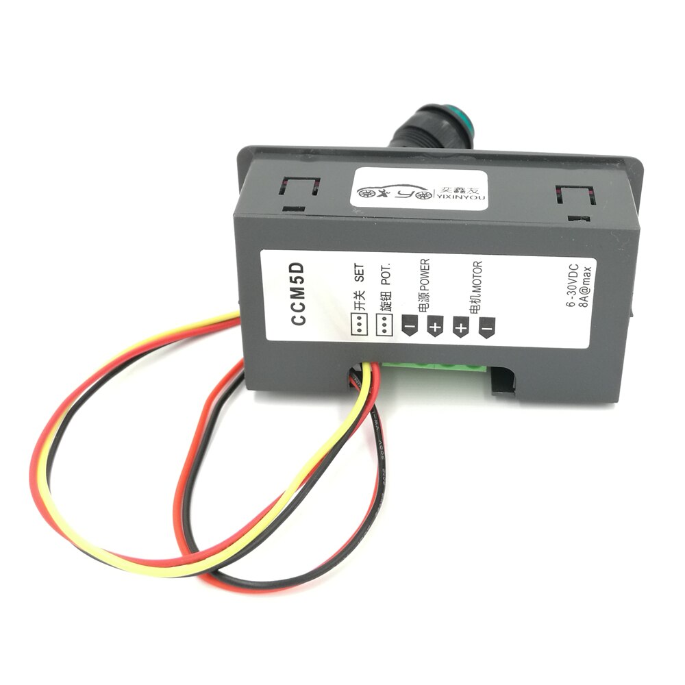YIXINYOU CCM5D Digital PWM DC Motor Regulator 6V12V24V Stepless Speed Switch Controller With Display Shell