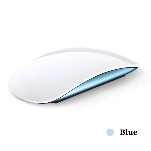 Bluetooth Wireless Mouse Arc Touch Rechargeable Mice Magic Mouse 3 Ergonomic Ultra Thin Optical Mause For iPhone Macbook Windows: Blue