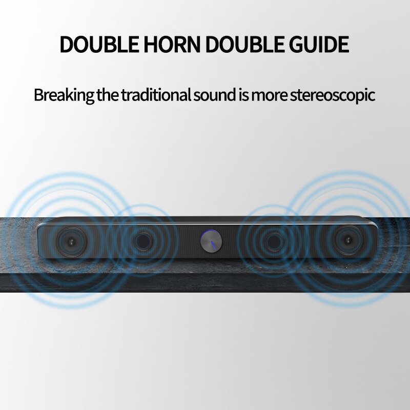 Computer Lautsprecher USB Verdrahtete und Drahtlose SoundBar Stereo Subwoofer Boombox Bass umgeben SoundBox 3,5mm Audio- Eingang Für PC Laptop
