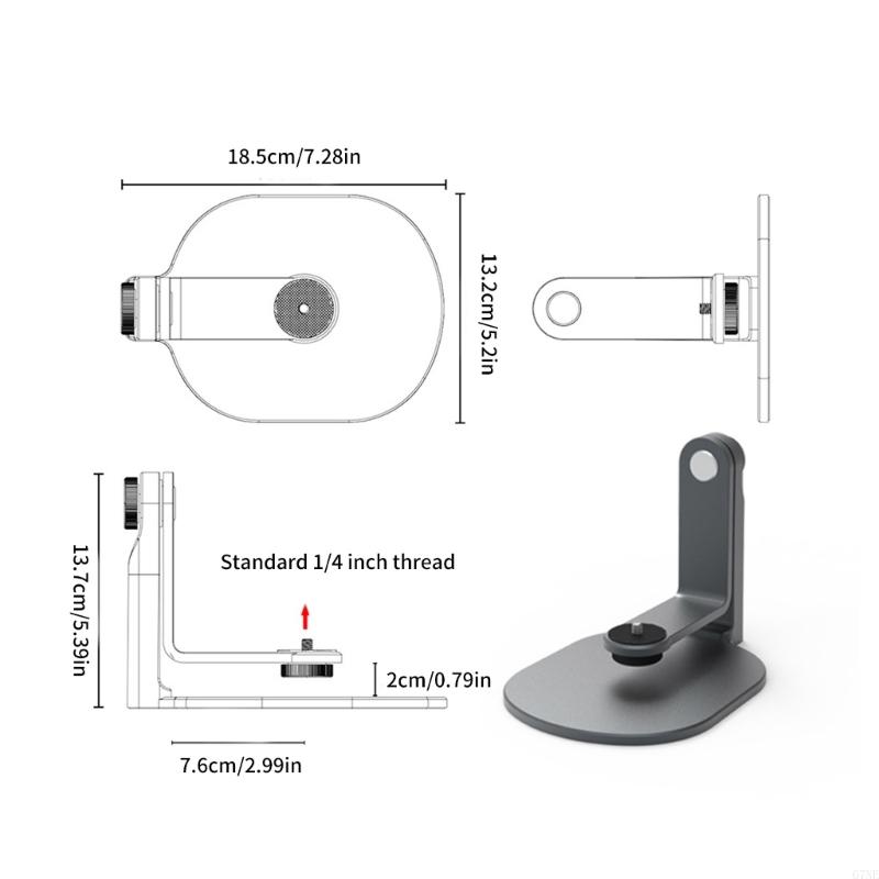 G7NE Projector Stand, 360°Rotating and Tilt Adjustable Desktop Projector Holder for Indoor/Outdoor Video Project