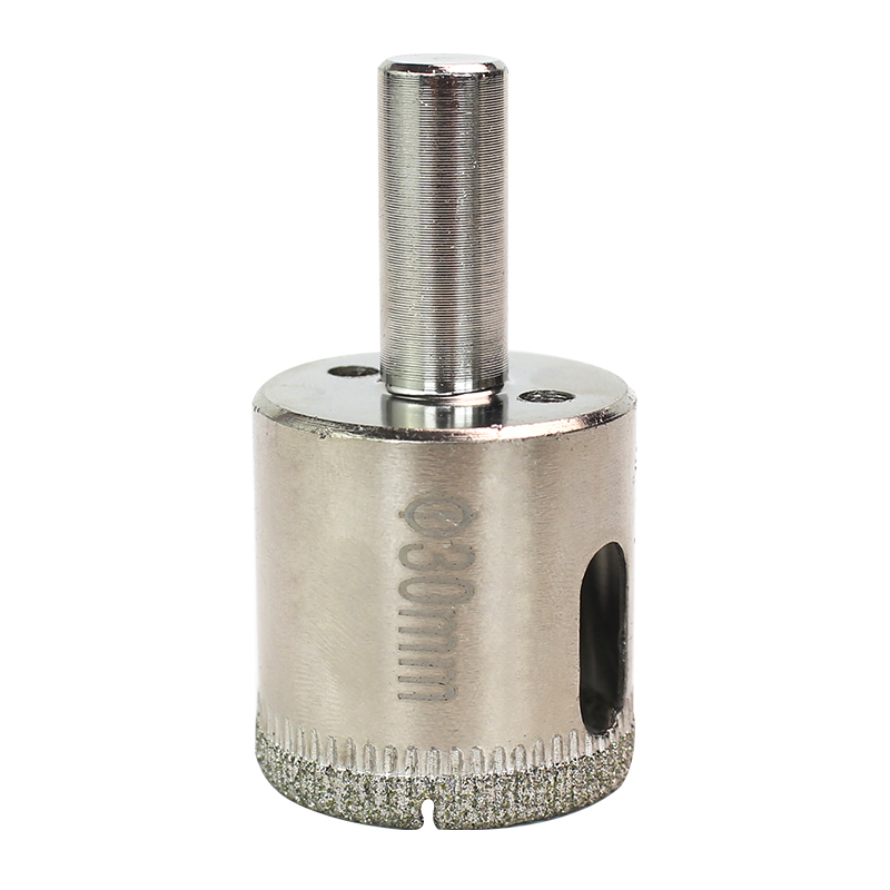 Sierras de copa de diamante, juego de brocas de núcleo hueco para revestimiento de diamante, acero al carbono para vidrio, 6-60mm, 1 Brocas de diamante