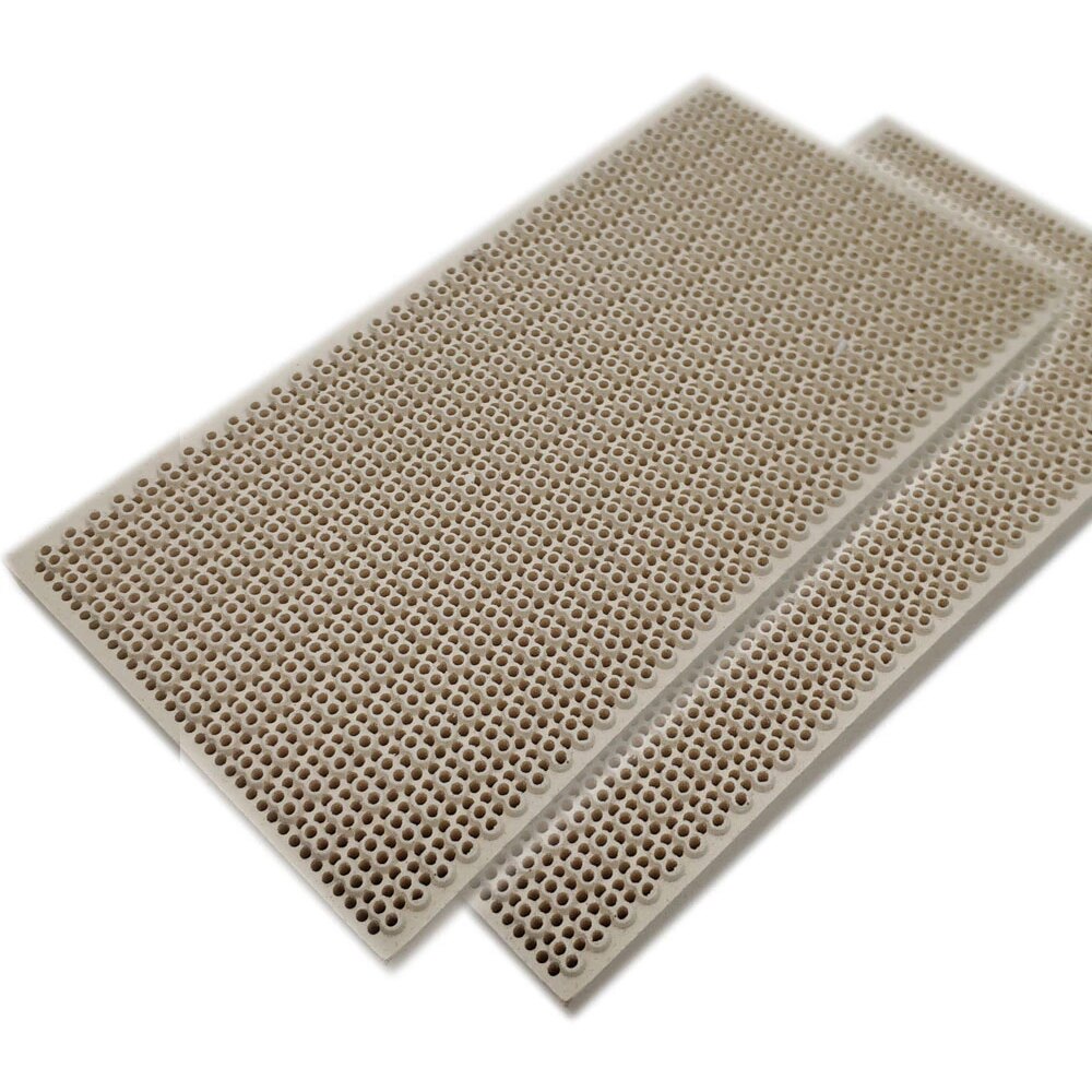 Gas Heating Appliance Burner Parts 145*75*14mm Room Space Honeycomb Ceramic Board Fireproof Board Infrared Heater Ceramic Boron