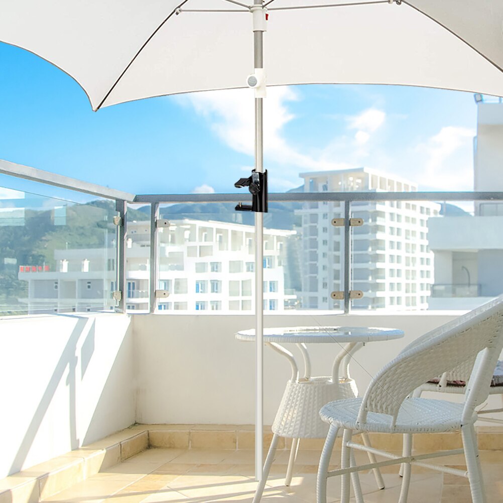 Portaombrelli in acciaio portaombrelli per balcone portaombrelli per palo per balcone quadrato esterno conveniente