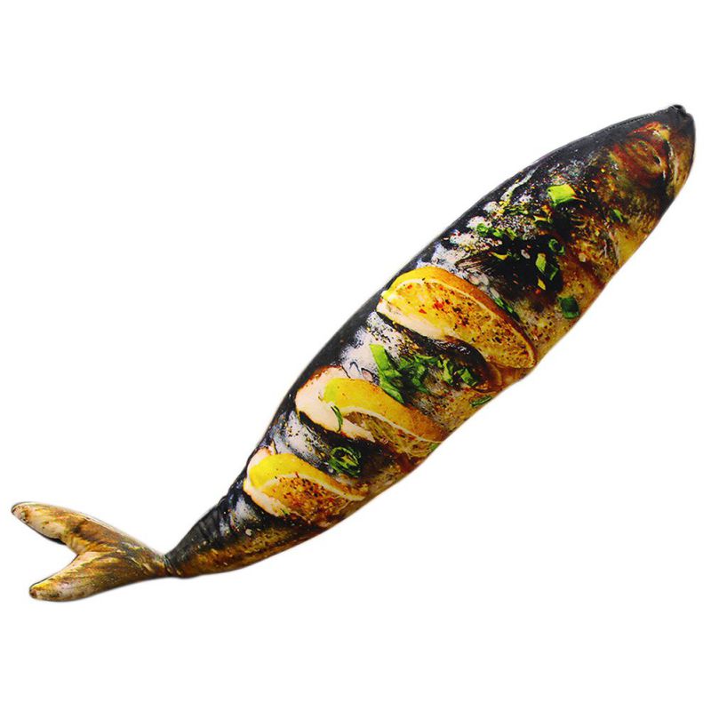 1PC Artificial Food Plush Doll Pillow Funny Fish Chicken Leg Novelty Plush Toy Office Artificial Food Barbecue Pillow: C