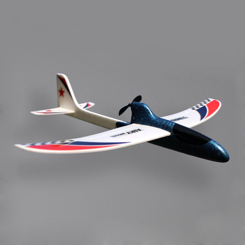 Schaum Flugzeug DIY Segelflugzeug Flugzeug Modell Hand Werfen Elektrische Flugzeug Widerstand zu fallen Spielzeug für Kinder Kinder Jungen Geburtstag