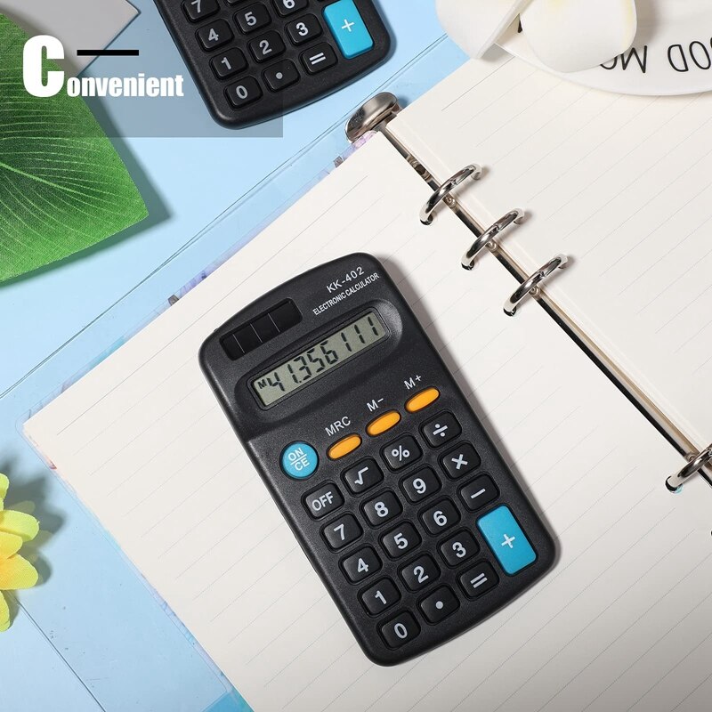 Pocket Size Mini Calculators Handheld Angled 8-Digit Display Calculator Small Accounting Desktop Calculator for Office