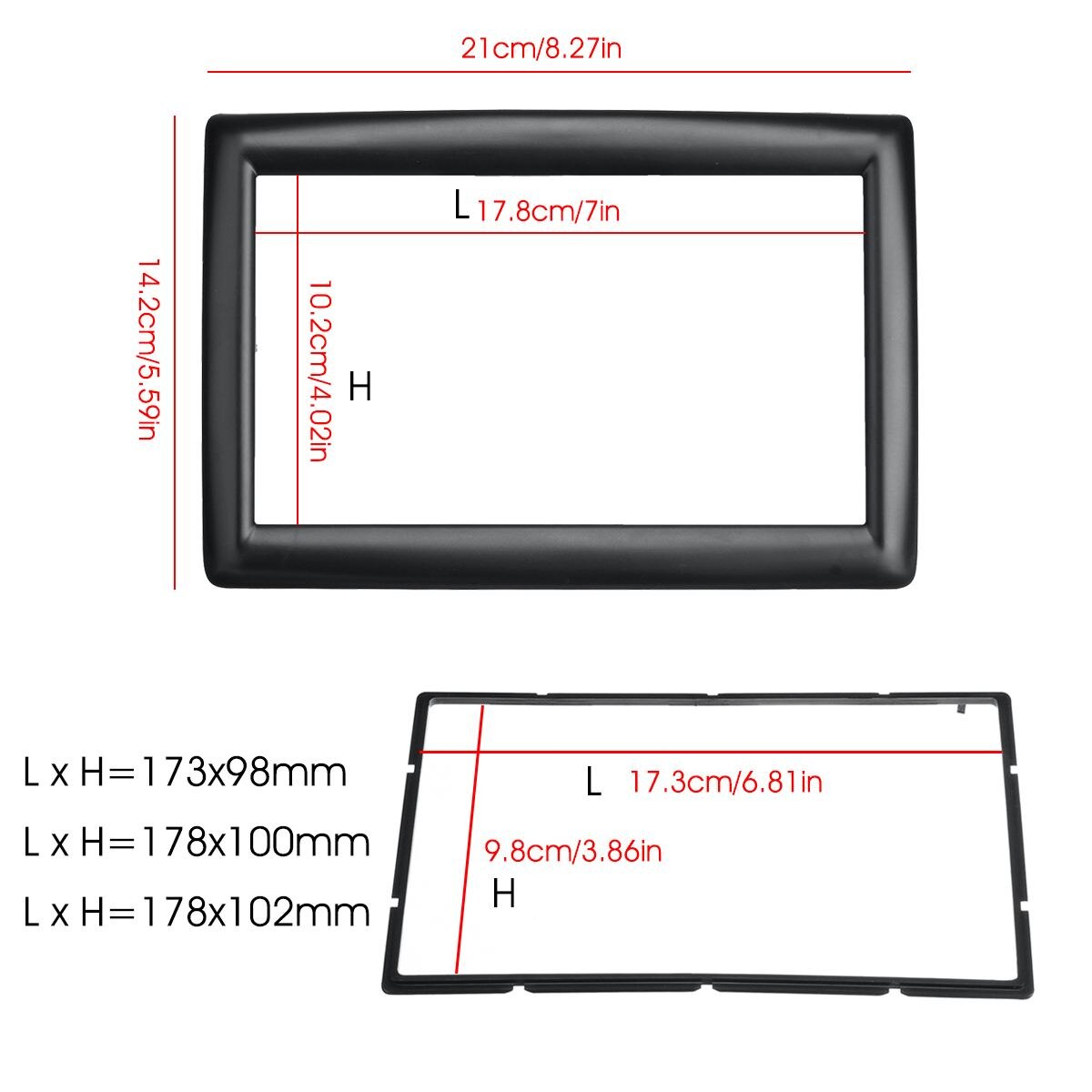 Adaptateur de cadre pour Renault Megane 2 II | Autoradio, Fascia Dash CD, Installation de la plaque du panneau, adaptateur de cadre pour Renault Megane 2 II 2002 2003 2004 2005 -