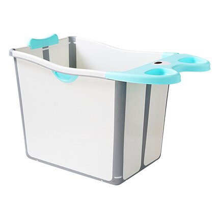 Baignoire Portable tonneau pliable pour enfants | Grande baignoire pour bébé, baignoire pliante pour bébé, baignoire à eau chaude, corps de lavage, propre: Bleu ciel