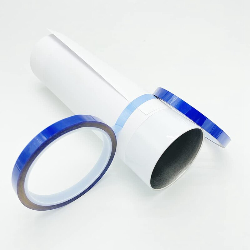 10 rotoli di nastri termici sublimazione in bianco nastro termico nessun nastro residuo fino a 260 gradi Celsius per pressa a sublimazione di calore