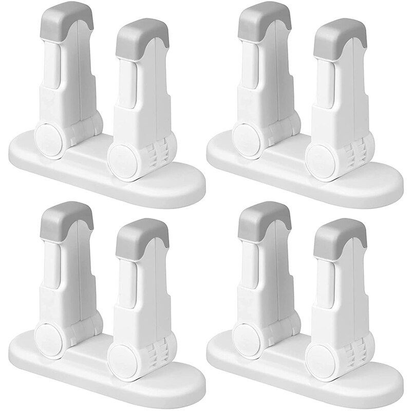 Child Safety Door Lever Locks,4 PCS Childproof Door Handle Locks,Unique With Double Lock: Default Title