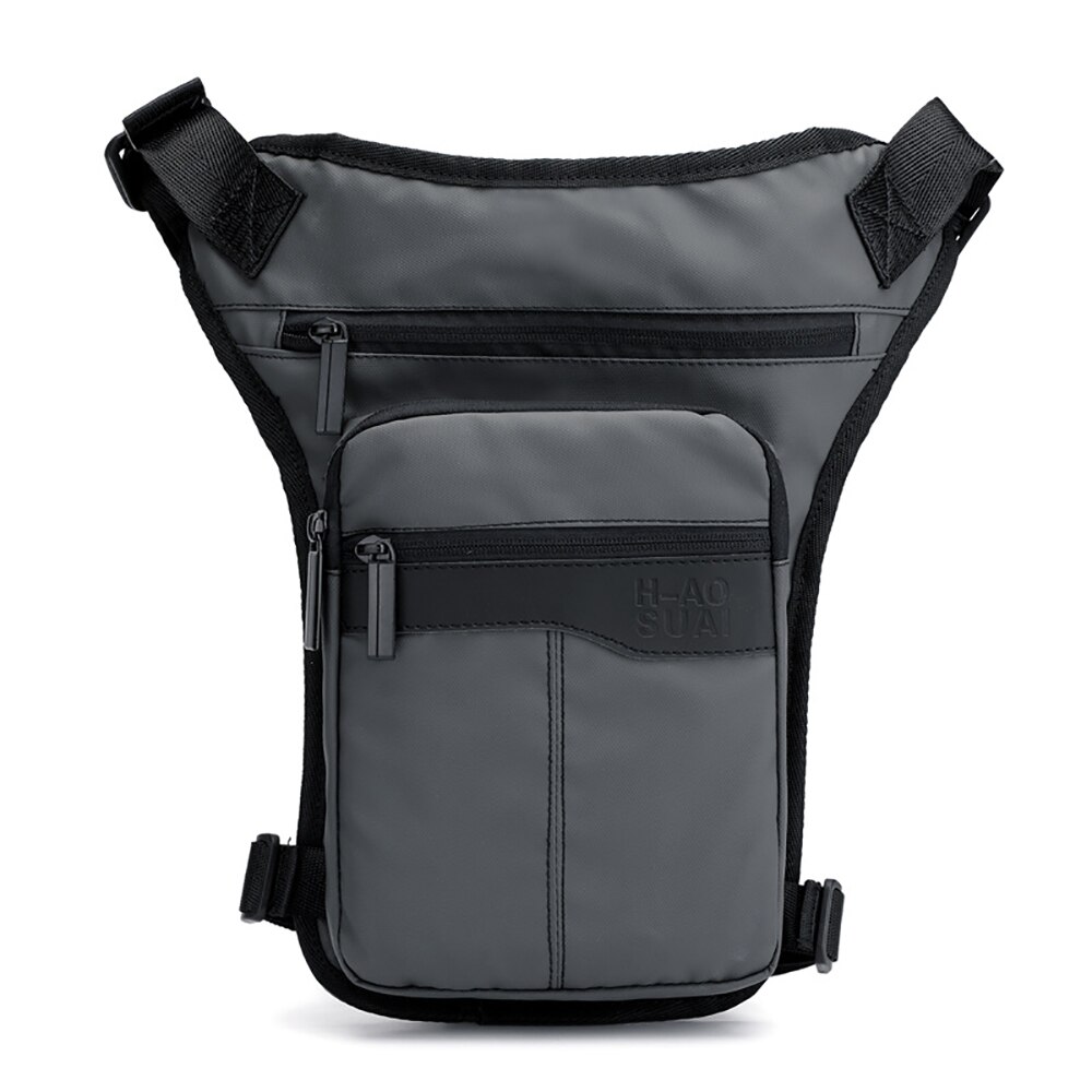 Riñonera de nailon resistente al agua para hombre, bolsa para pierna, muslo, cadera, cintura, viaje, motocicleta, bolsos de hombro tipo bandolera,: A-3