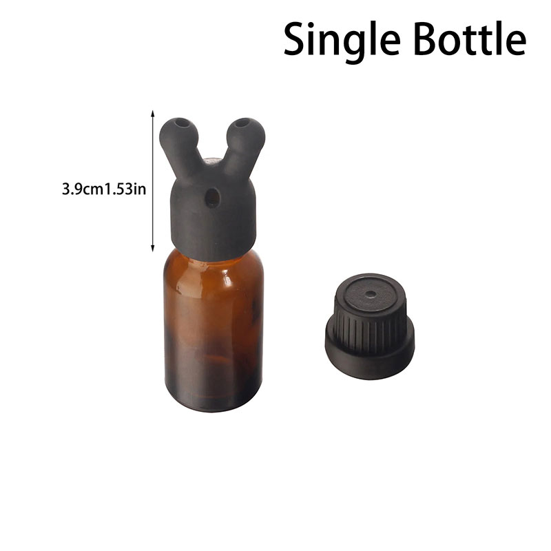 Auslaufsicherer Aroma-Inhalator für ätherische Öle, Mini-Inhalator für ätherische Öle und Parfüm-Inhalator, Flasche, Inhalator für ätherische Öle: Hellgrau