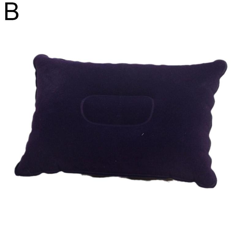Outdoor Opblaasbaar Kussen Pvc Massaal Opblaasbare Outdoor Reizen Kussen En Zelfopblazende Kussen Hals Camping Taille Kussen: black