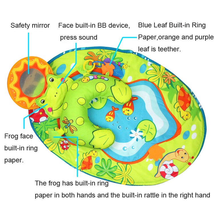 Baby Speelkleed Pasgeboren Ontwikkelen Mat voor Baby Gym Kruipen Speelmat kinderen Deken Mat met Kussen Spiegel Game Pad