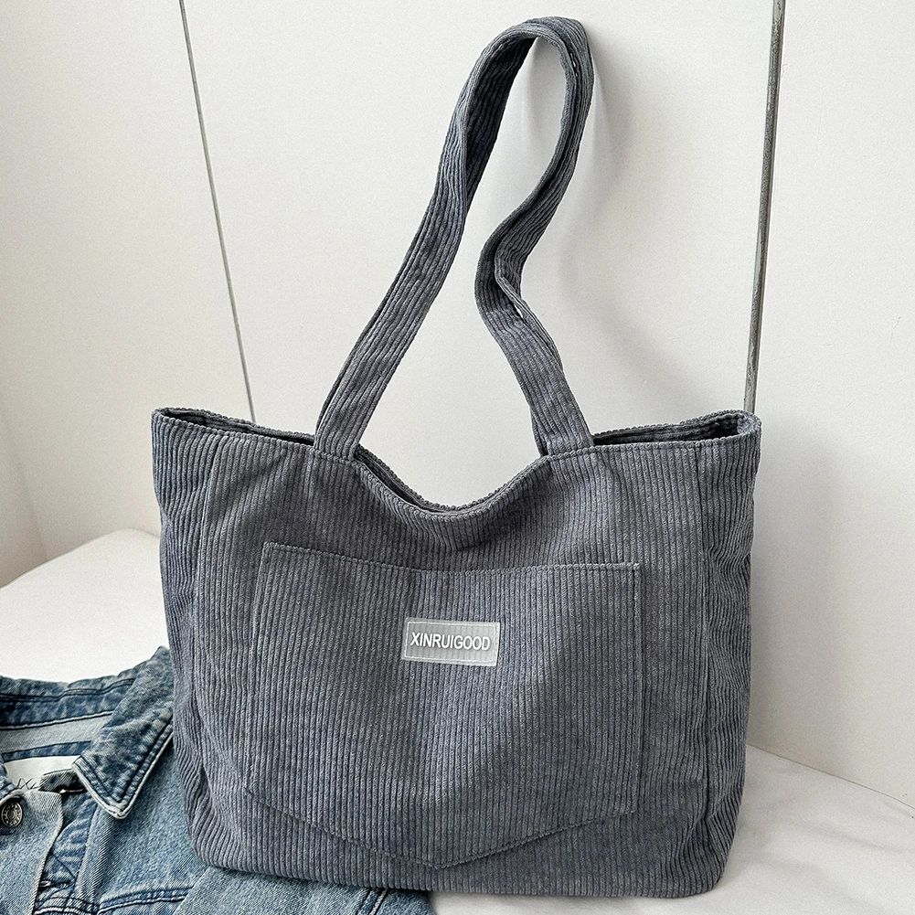 Bolso de mano de PANA con bolsillos para mujer, bolsa de Hobos sólida, bolsa de compras informal para el trabajo escolar, compras: Gris oscuro
