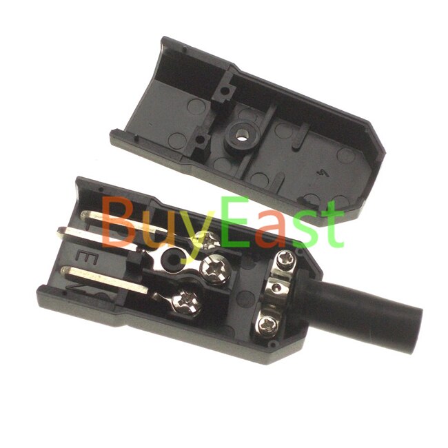 2 x IEC-60320 C14 Male Plug Power Cord Connector Rewireable Plug