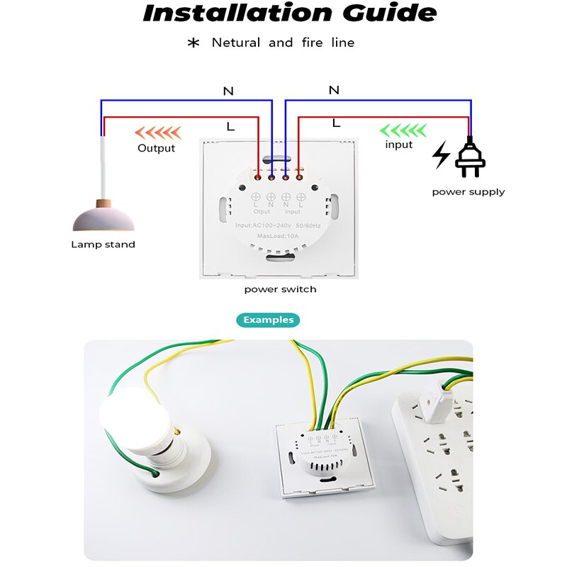 Mini 250V 10A Touchless Smart Wall Light Switch Infrared Sensor Glass Display PIR Motion Switch Household Automation Accessories