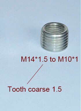 Adaptateur de tube creux fileté M6 à M10, M8 à M10, M10 à M14, coupleur fileté intérieur et extérieur, 5 pièces: plum